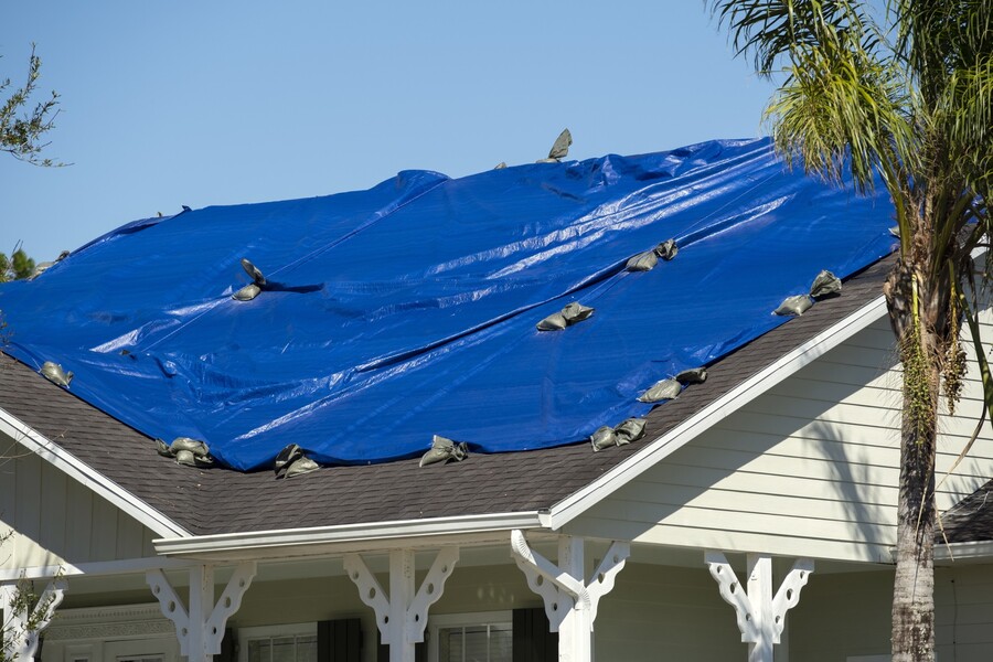 Emergency Roof Tarping by Alpha Restoration LLC
